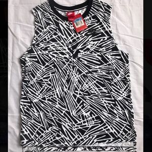 Nike Printed Muscle Tank Top Shirt Size M